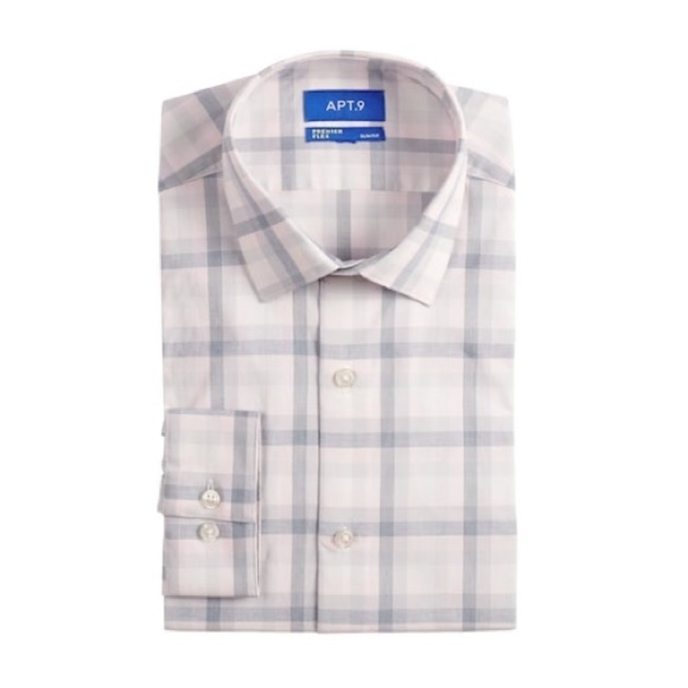 New Apt 9 Slim-Fit Flex Collar Stretch Dress Shirt​